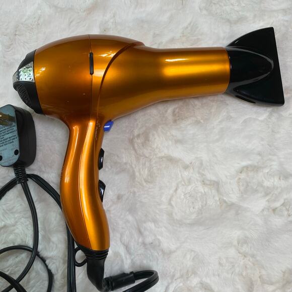 InfinitiPRO by Conair Quick Styling Salon Hair Dryer Blow Dryer Orange - Picture 6 of 8